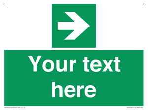 Custom Arrow Right Sign